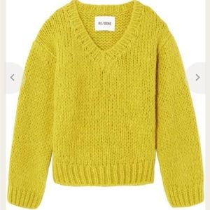 NWT RE/DONE 50s V-neck Pullover